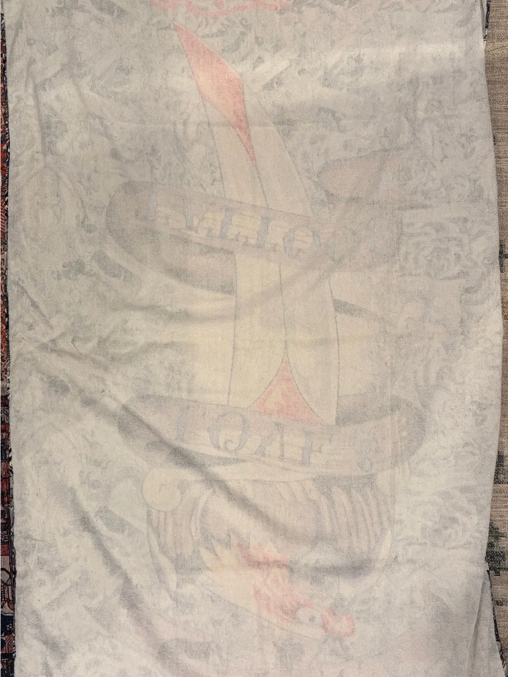 Rare Ed Hardy Christian Audigier Peace Love Tattoos Eagle Dagger Beach Towel